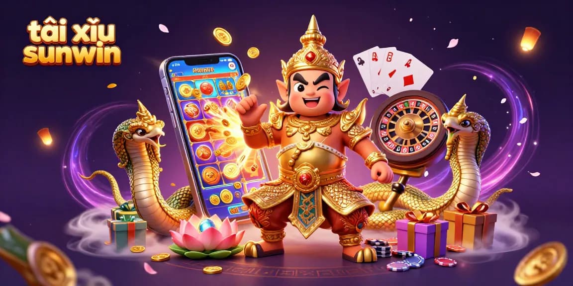 Experience the excitement of tài xỉu sunwin with vivid characters and dynamic gaming elements.