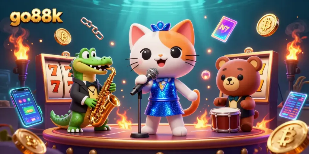 Experience winning moments at go88k casino with vibrant characters and exciting game elements.