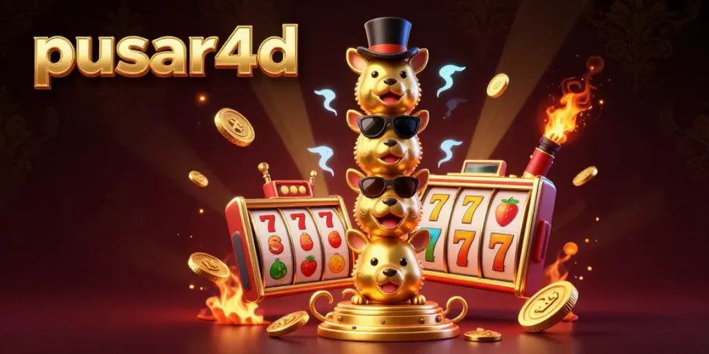 Pusar4d conveys the excitement of casino slots with vibrant visuals, capturing a dynamic jackpot experience.