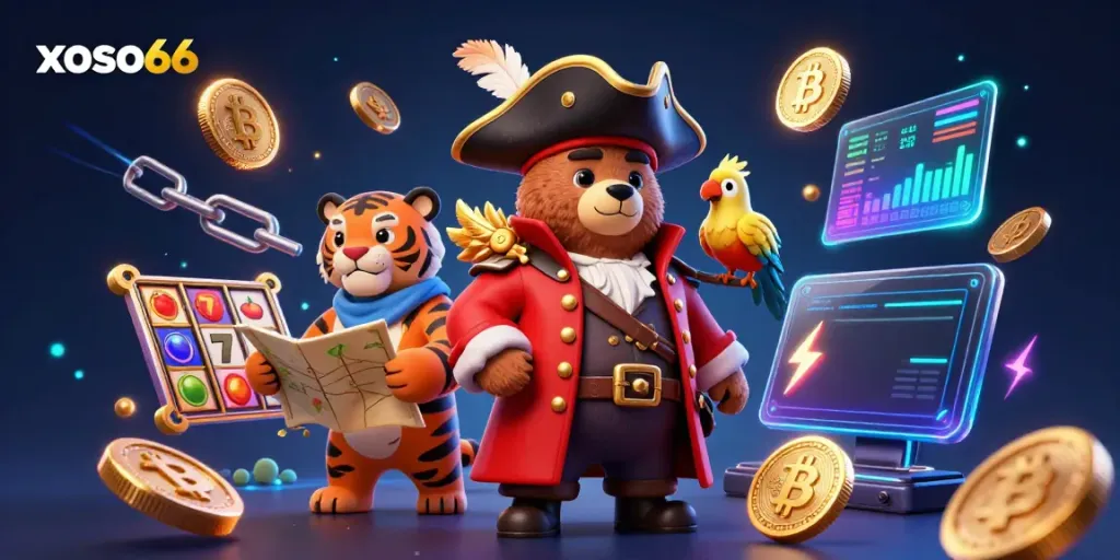 Xoso66 offers vibrant gaming experiences with engaging characters and crypto elements for online gamblers.