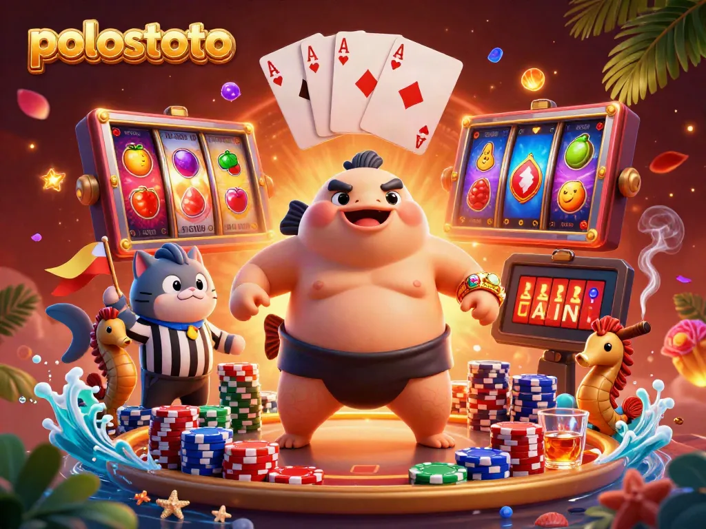 Experience the excitement at Polostoto with vibrant slot action and unique underwater characters.