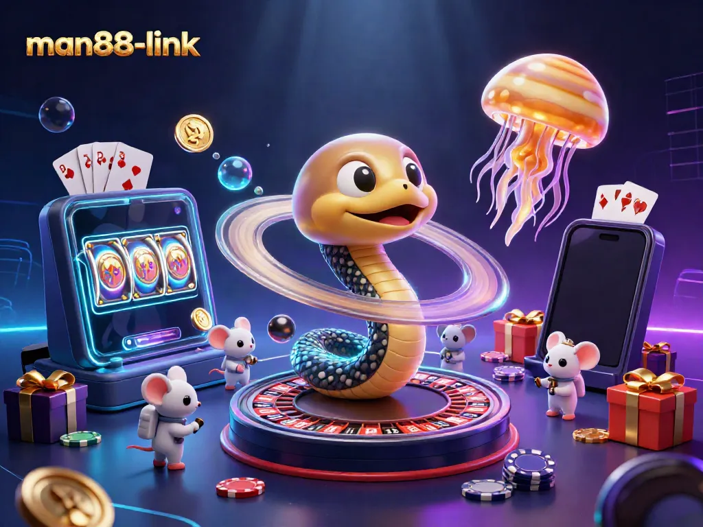 Experience thrilling bets at MAN88-link with a cosmic roulette featuring playful astronaut mice.
