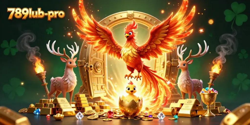 Engage in thrilling gaming adventures with 789lub-pro's vibrant casino world featuring magical creatures and treasures.