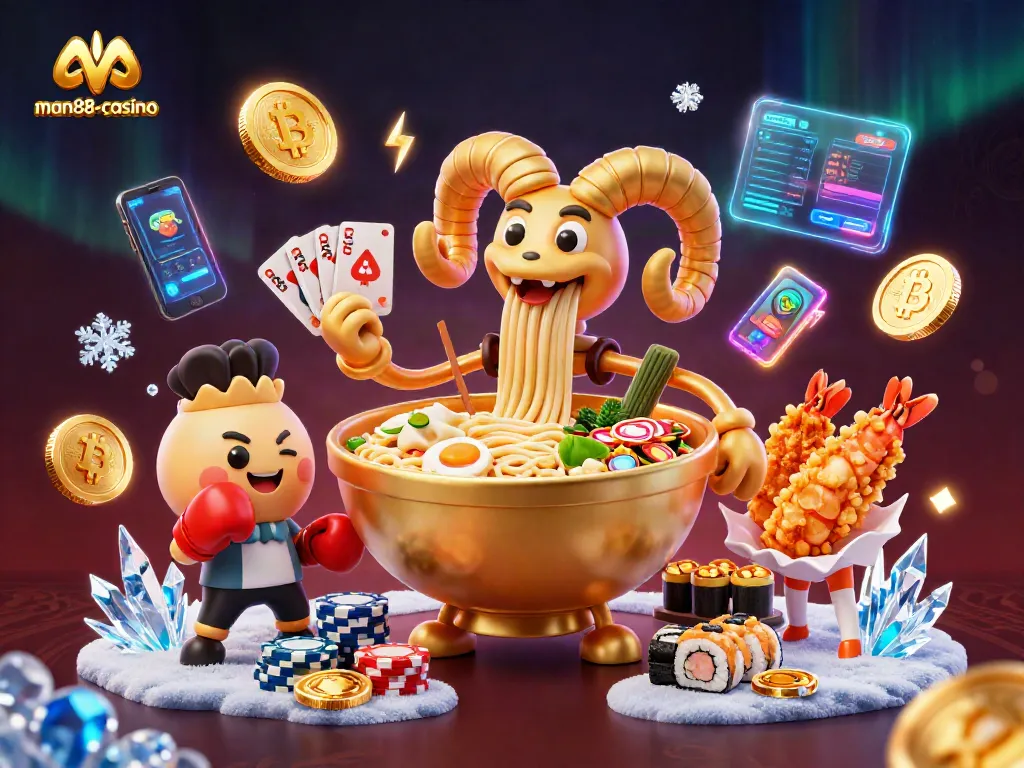 Engage in thrilling gameplay at man88-casino with vibrant characters enjoying slot action and crypto excitement.