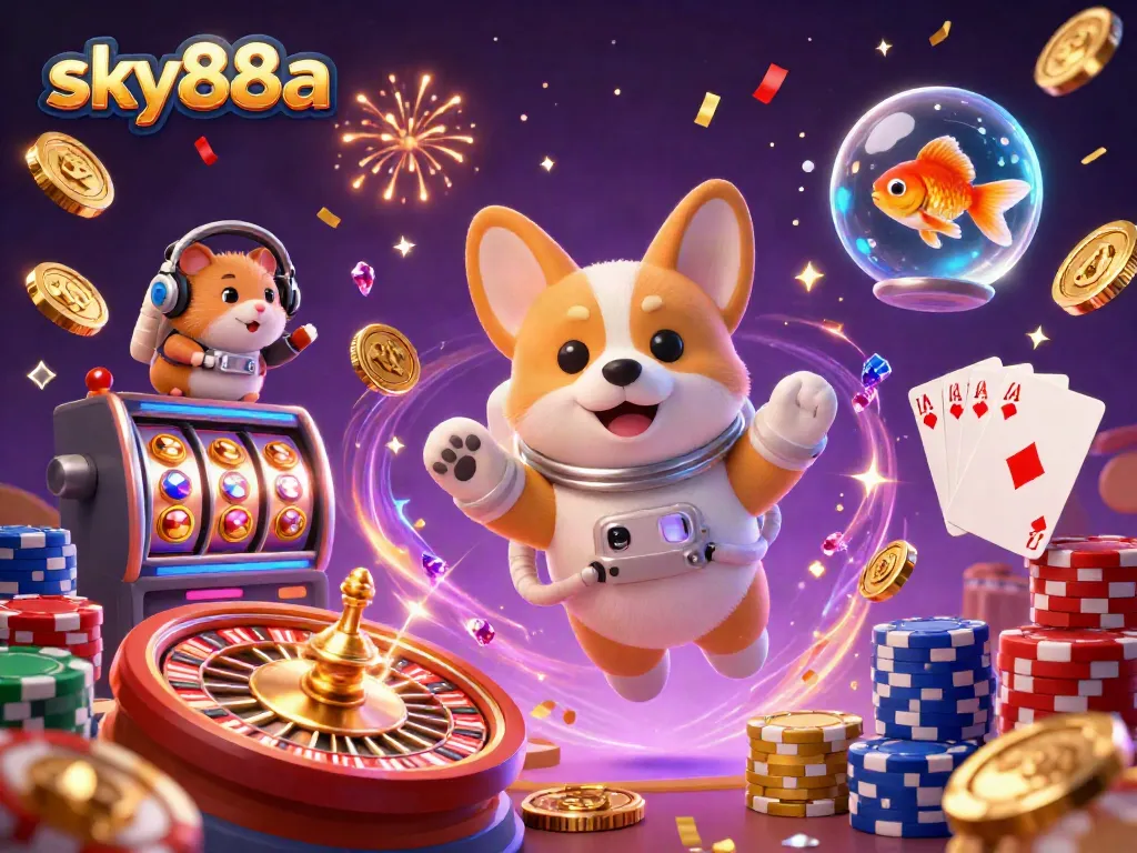 Experience thrilling gameplay with sky88a in a vibrant and dynamic casino scene featuring engaging elements.