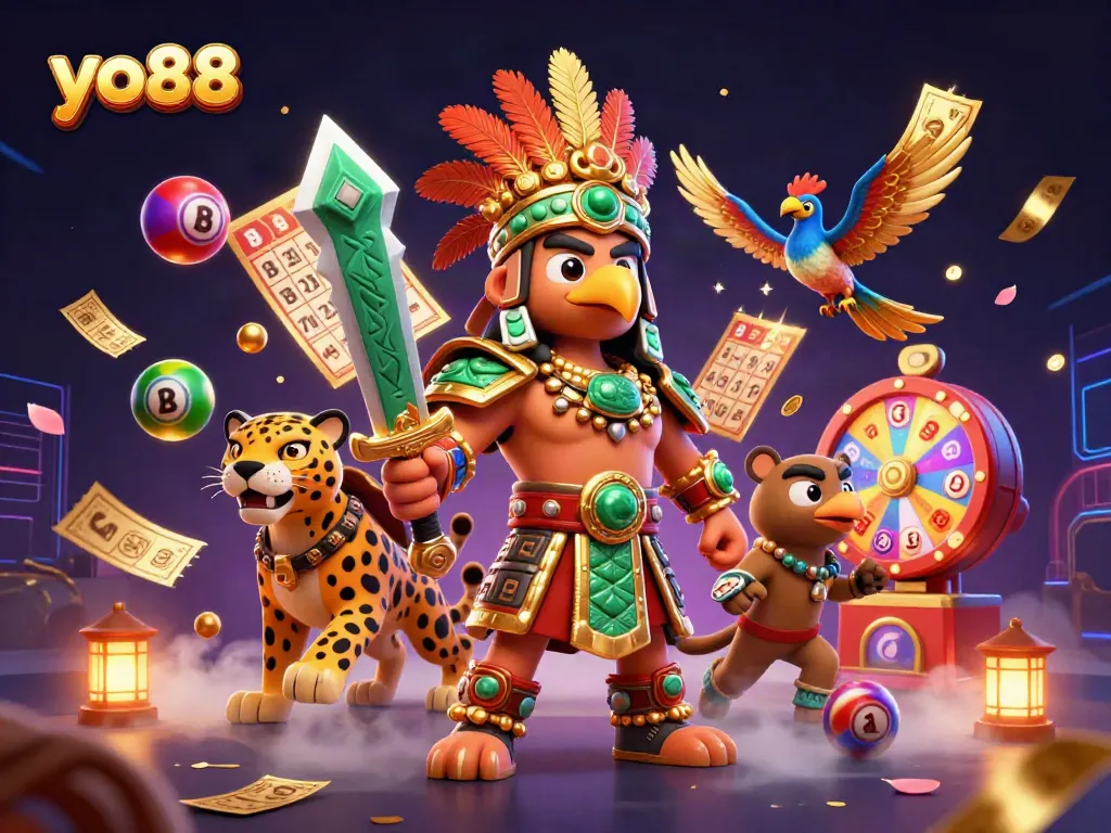 Engage in thrilling games at yo88 with excitement around colorful lottery elements and enchanting characters
