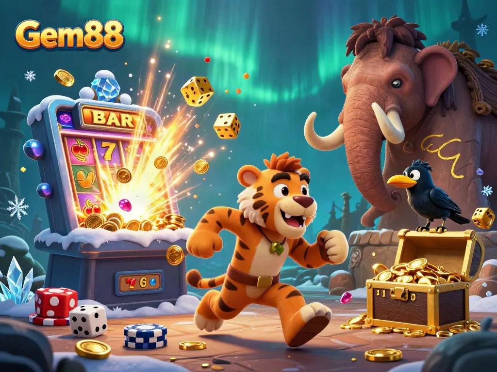 Gem88 brings excitement alive with engaging slot and casino gaming experiences amid vibrant action scenes.