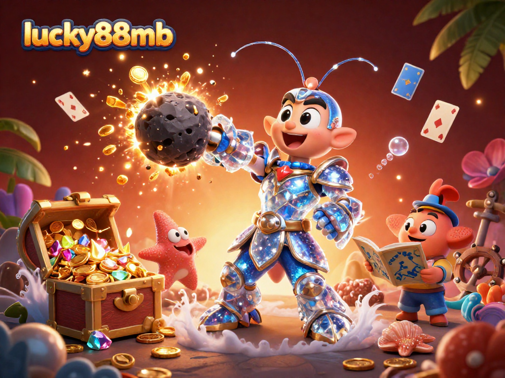 Engage in thrilling gameplay with lucky88mb, where the galactic samurai fights for golden gems and coins.